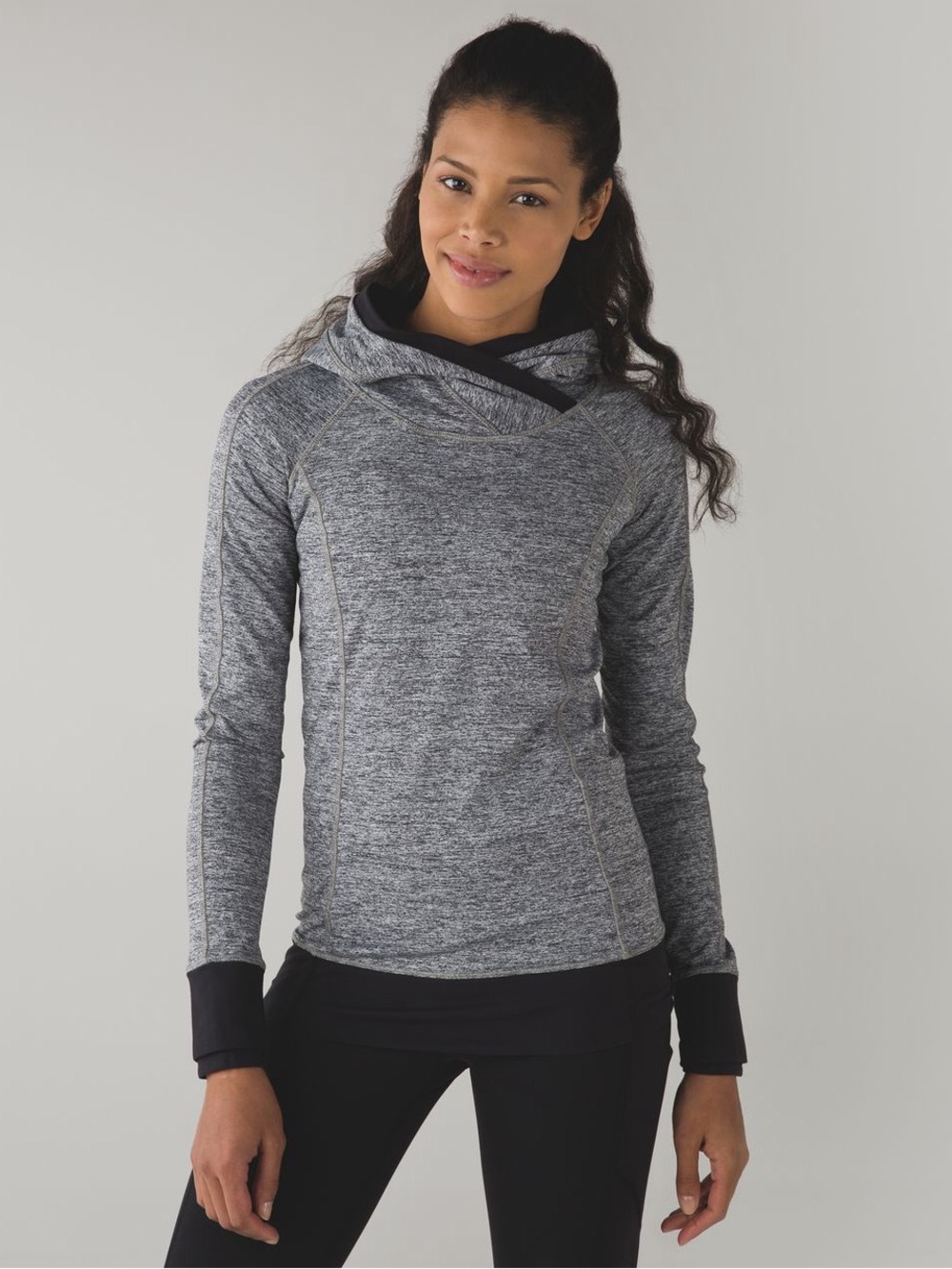 Lululemon Think Fast Hoodie
Space Dye Camo Black Dark Slate / Black